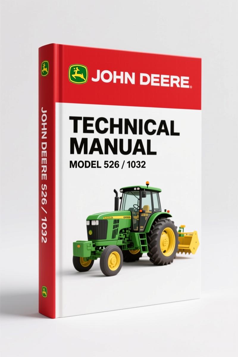 John Deere 526, 1032 1981 Technical Manual – OEM Factory Specs
