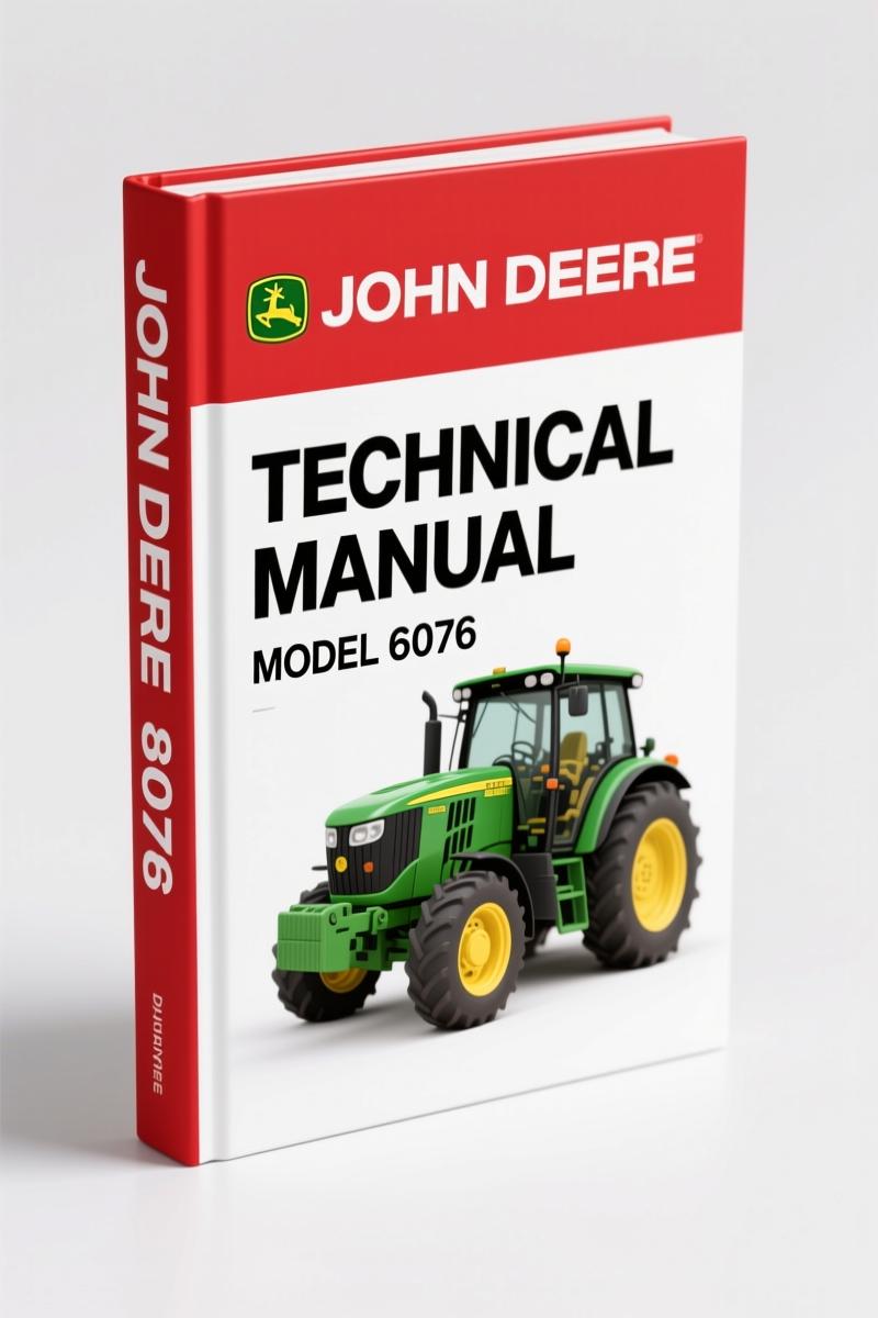 John Deere 6076 1991 Technical Manual – 437 Pages OEM Engine Service