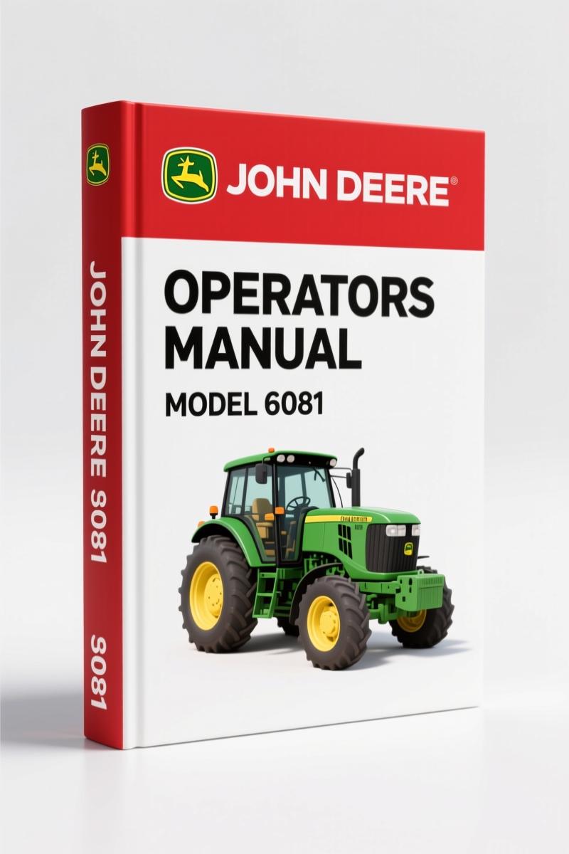 John Deere 6081 2002 Operators Manual – OEM Factory Specs