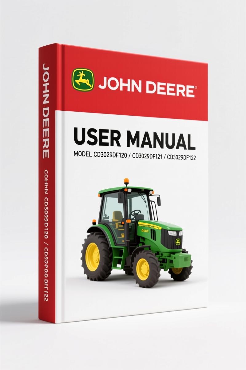 John Deere CD3029DF120-124 2001 User Manual – 152 Pages OEM
