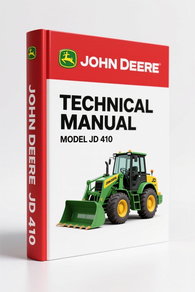 John Deere JD 410 1987 Technical Manual – OEM Factory Specs