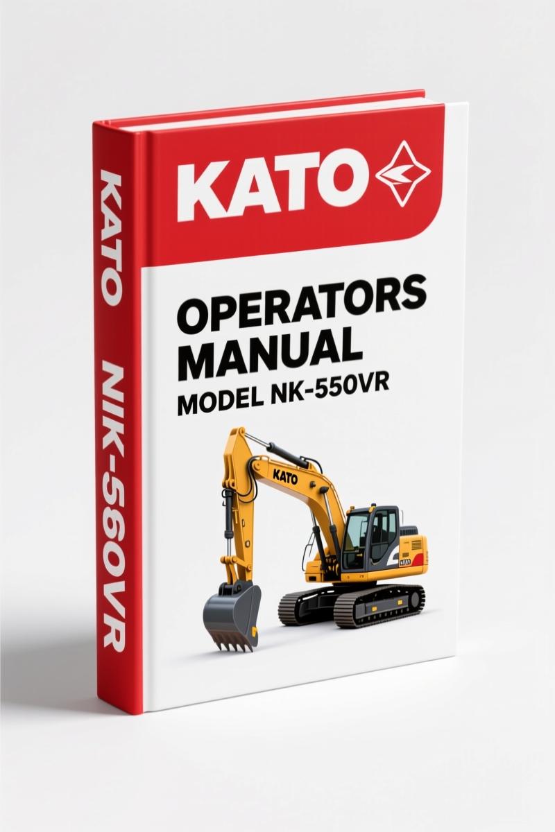 Kato NK-550VR Operators Manual – Factory Safety & Operation