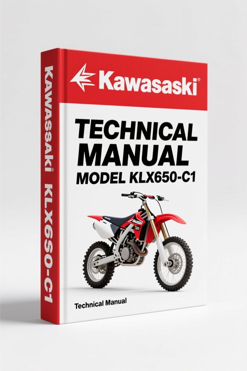 Kawasaki KLX650-C1 Technical Manual – Factory Specs & Procedures