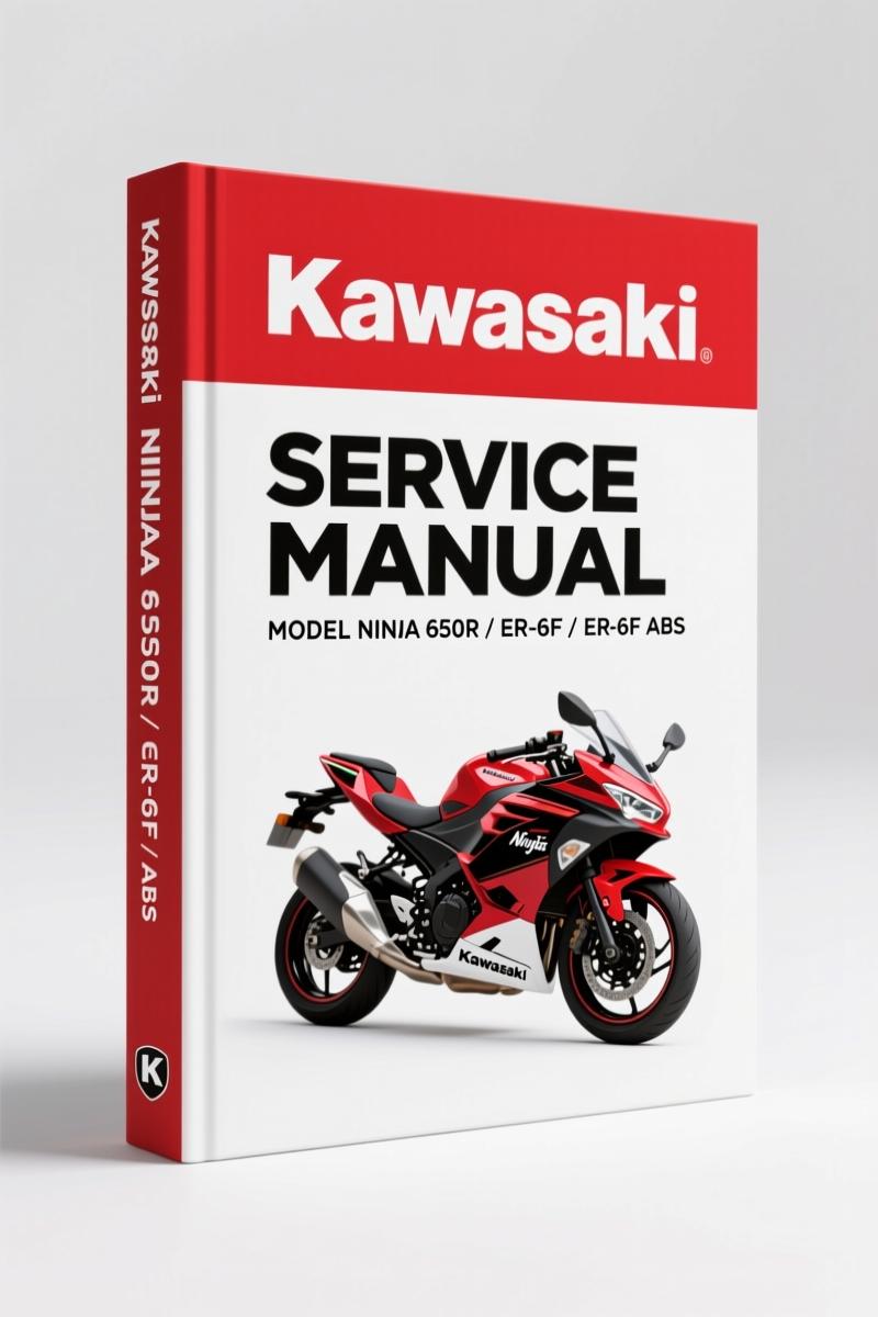 Kawasaki Ninja 650R, ER-6f, ER-6f ABS 2005 Service Manual – 610 Pages