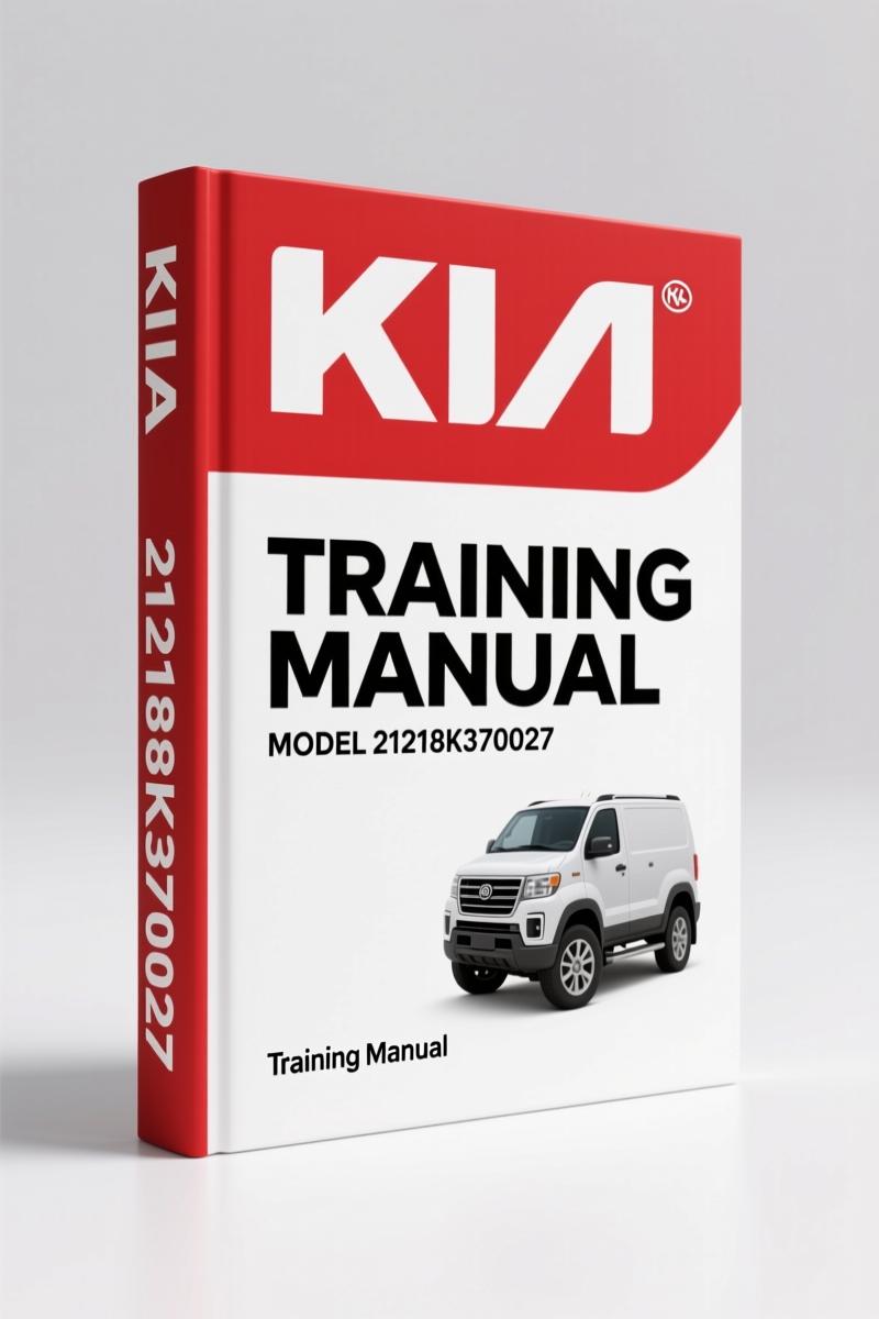 Kia 21218K370027 2009 Training Manual – SRS Fundamentals for Technicians