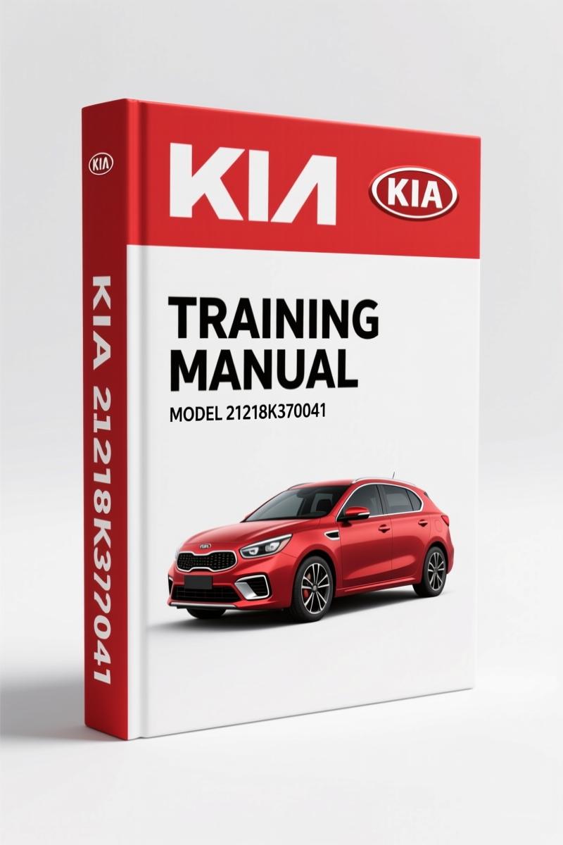 Kia 21218K370041 2009 Training Manual – Suspension & Alignment Specs