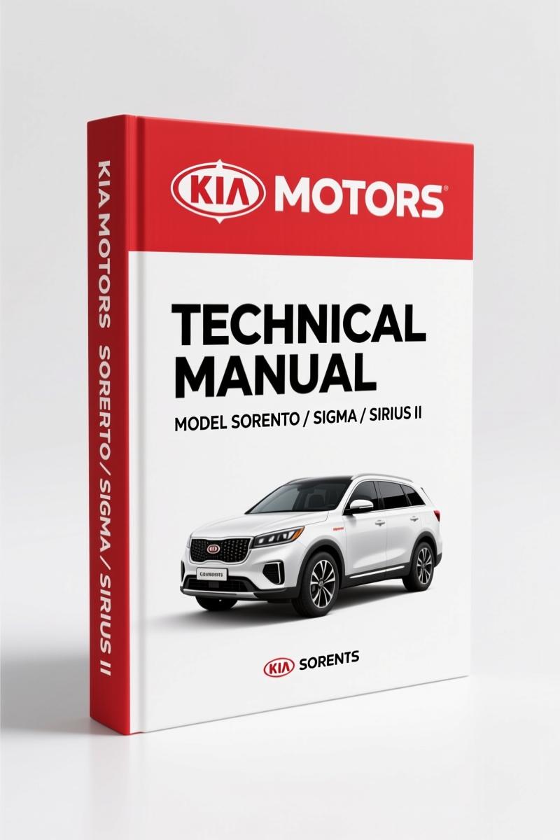 KIA Motors Sorento, Sigma, Sirius II Technical Manual – 192 Pages