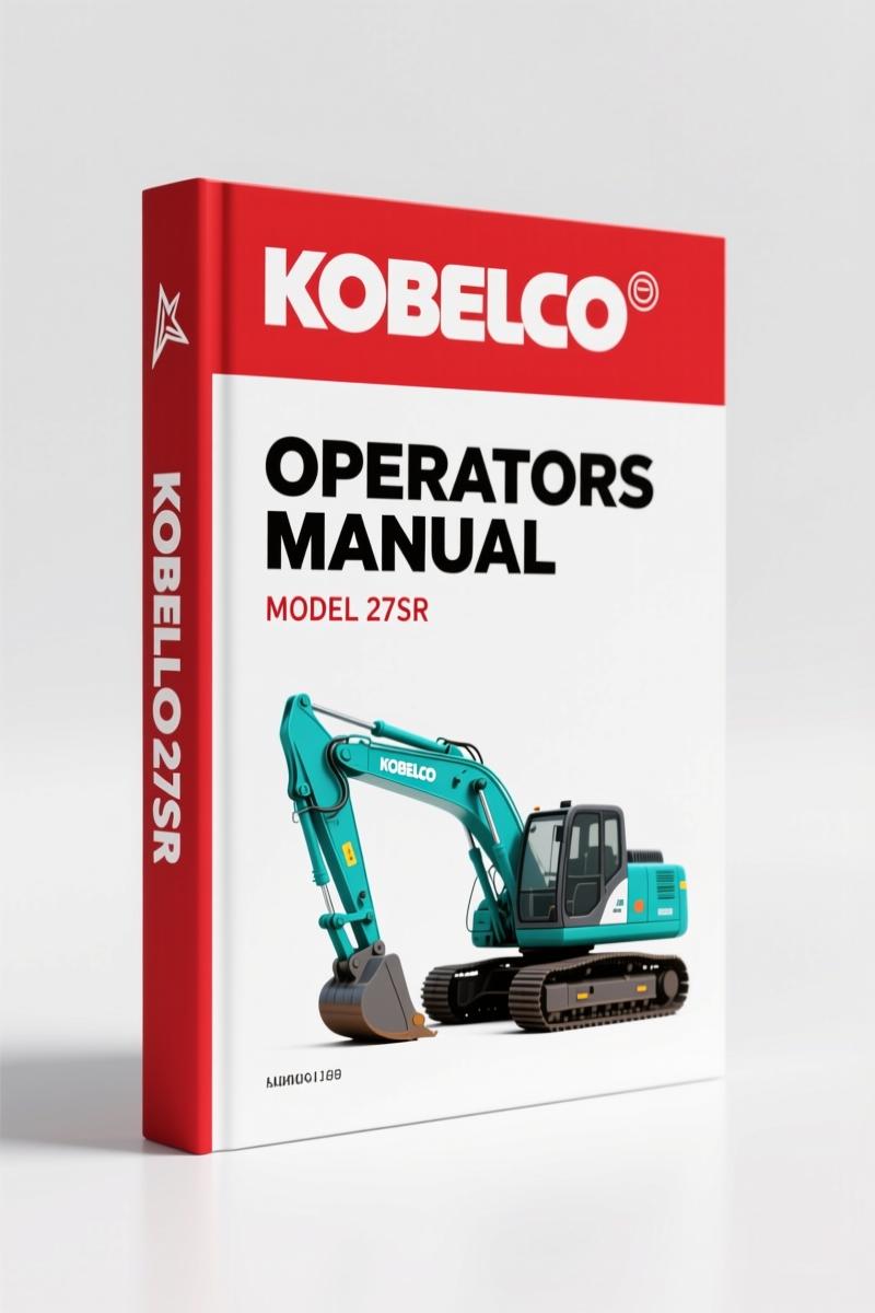 New Holland Kobelco 27SR 2008 Operators Manual – OEM Document