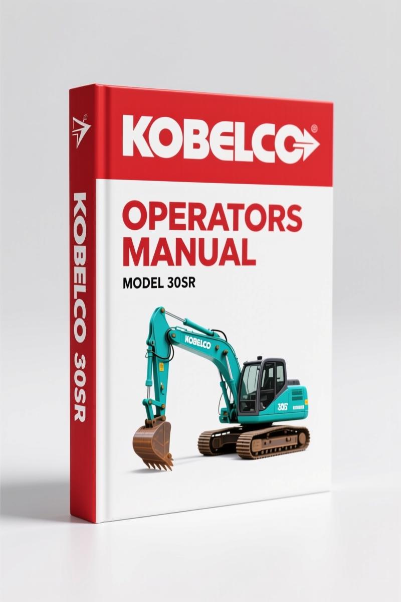 New Holland Kobelco 30SR 2008 Operators Manual – 184-Page OEM Document