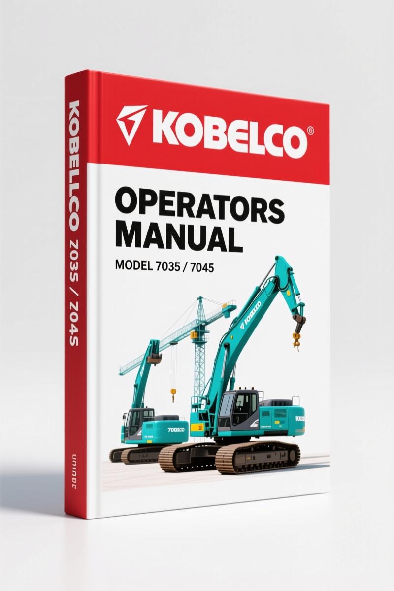 New Holland Kobelco 7035, 7045 Operators Manual – 143 Pages of OEM Specs