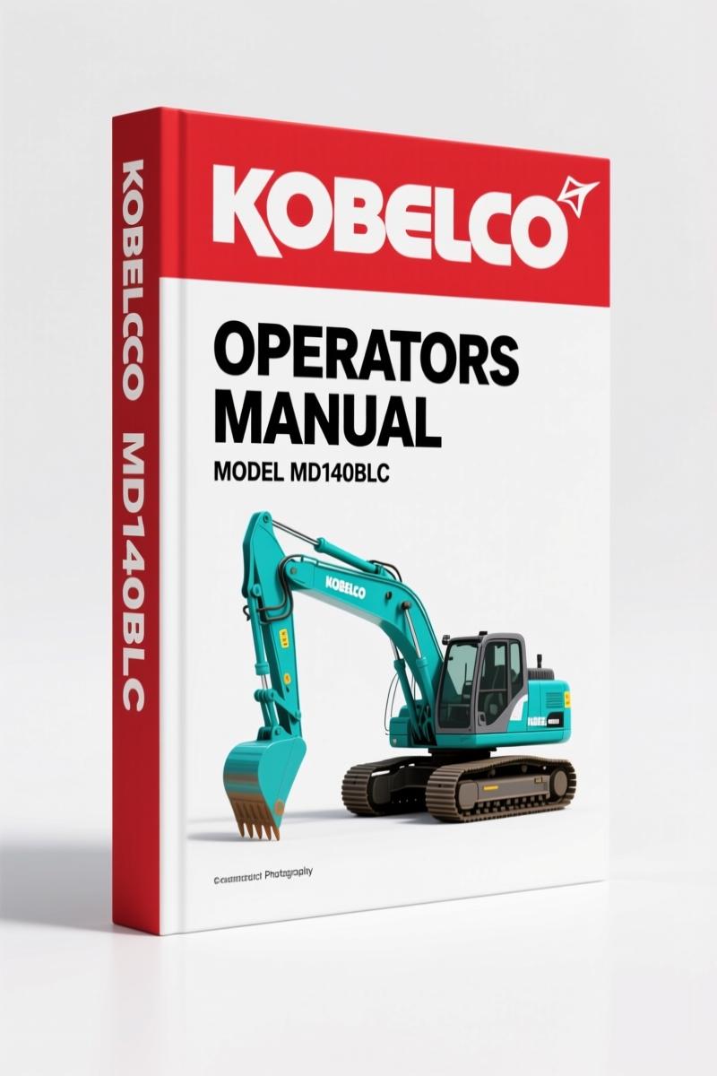 New Holland Kobelco MD140BLC 1998 Operators Manual – Factory Specs & Parts