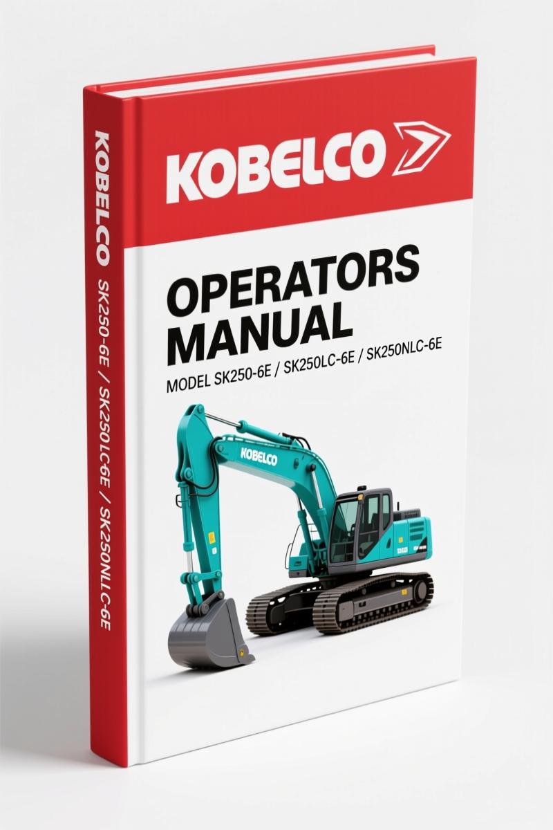 New Holland Kobelco SK250-6E 2003 Operators Manual – OEM Specs & Safety