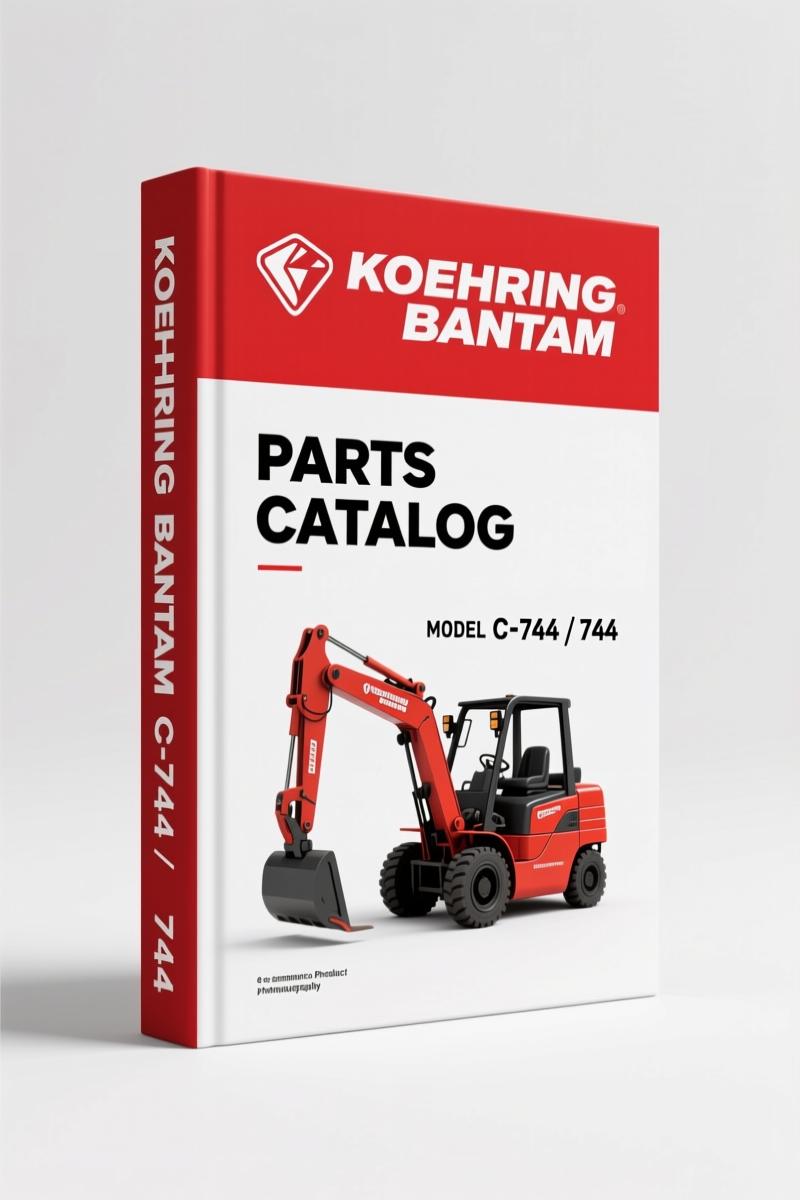 Koehring Bantam C-744, 744 1975 Parts Catalog – OEM Factory Specs