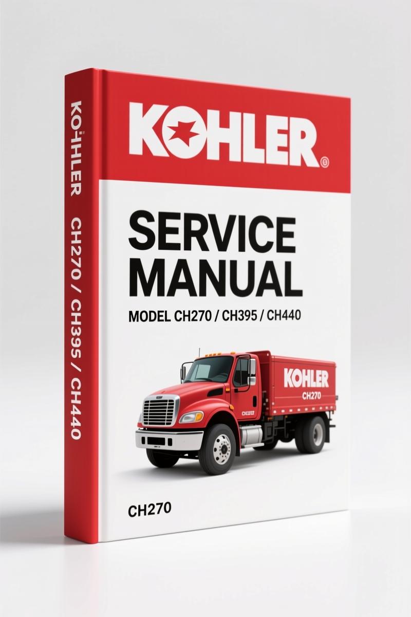 Kohler CH270, CH395, CH440 Service Manual – 126 Pages Factory Specs