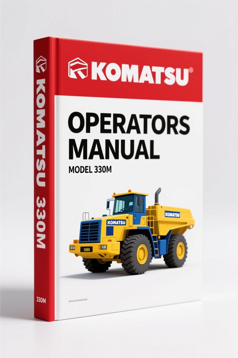 Komatsu 330M Operators Manual – Factory Operations & Maintenance for Dump Truck