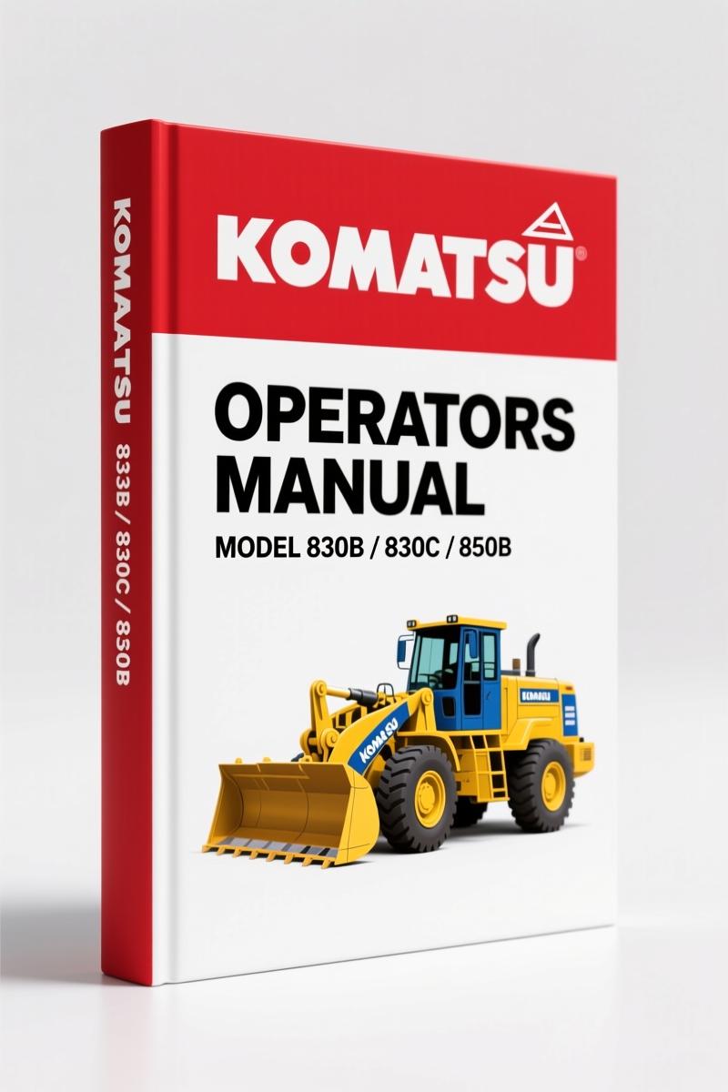 Komatsu 830B, 850B, 870B, 830C, 850C 2004 Operators Manual