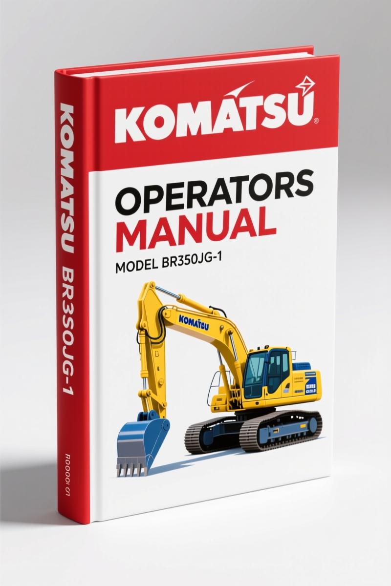 Komatsu BR350JG-1 1998 Operators Manual – Factory Specs for Mobile Crusher
