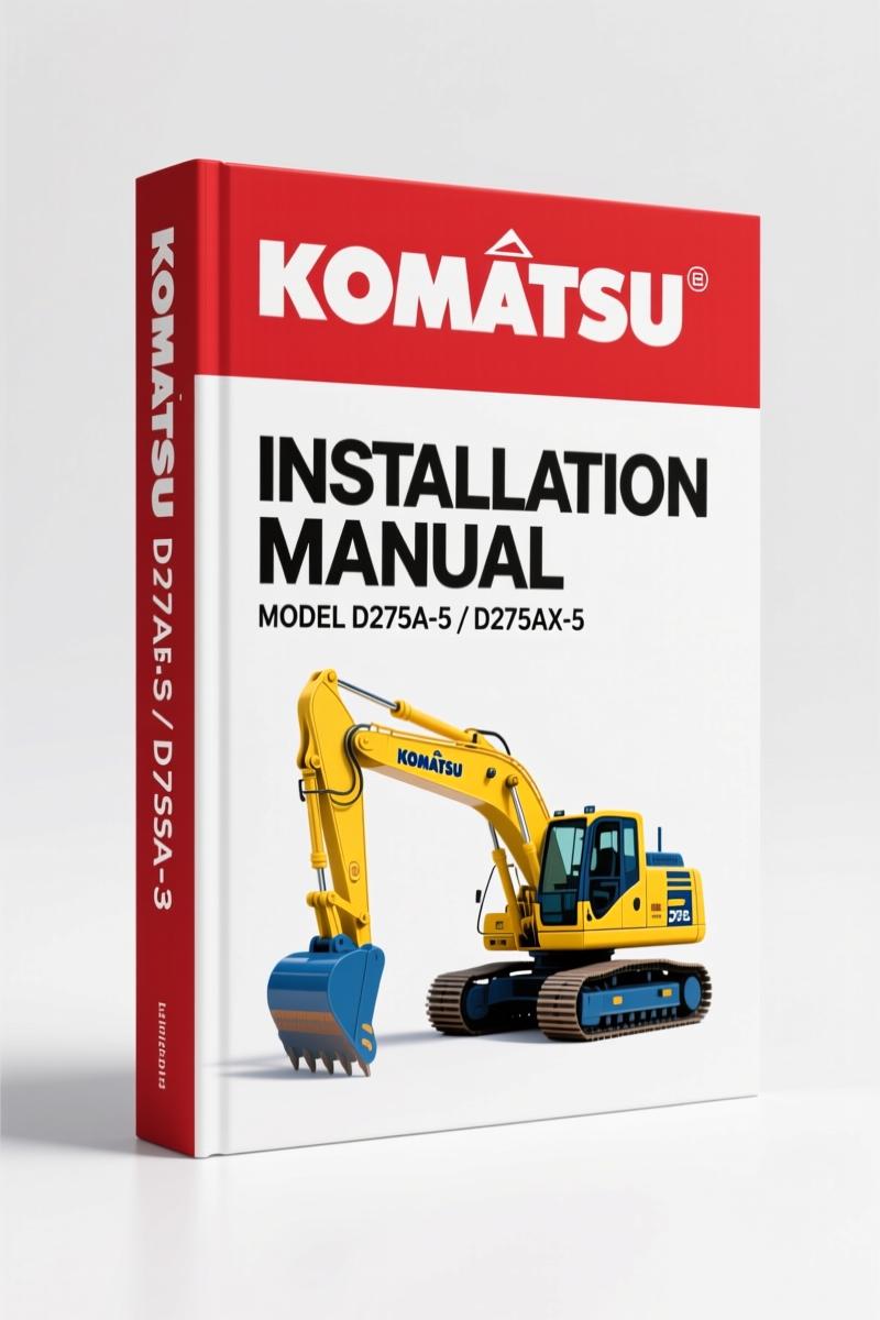 Komatsu D275A-5, D275AX-5 Installation Manual – OEM Field Assembly Specs