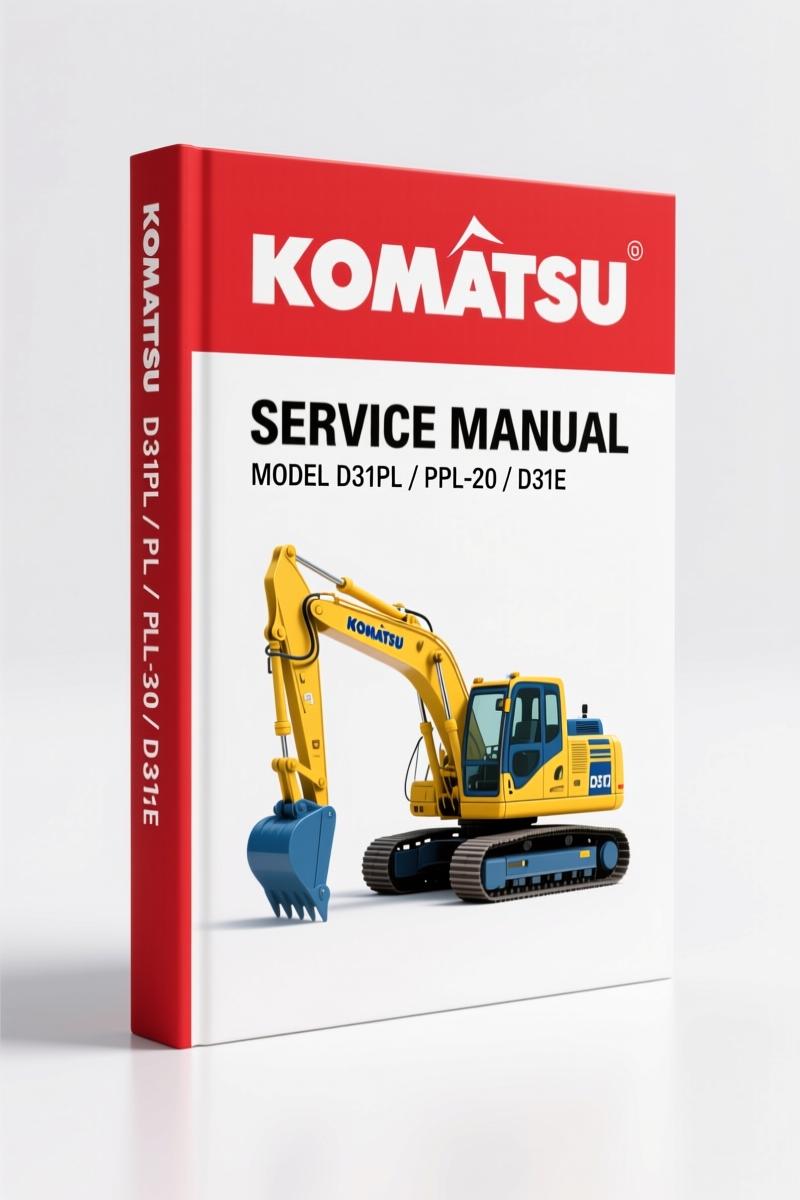 Komatsu D31E, D31PL, PLL-20, D31P-20A, D37E-5 Service Manual – 172 Pages