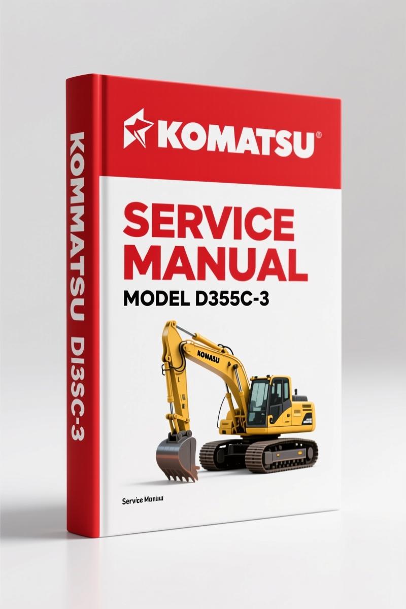 Komatsu D355C-3 1996 Workshop Manual – Factory Specs for Engine & Drivetrain