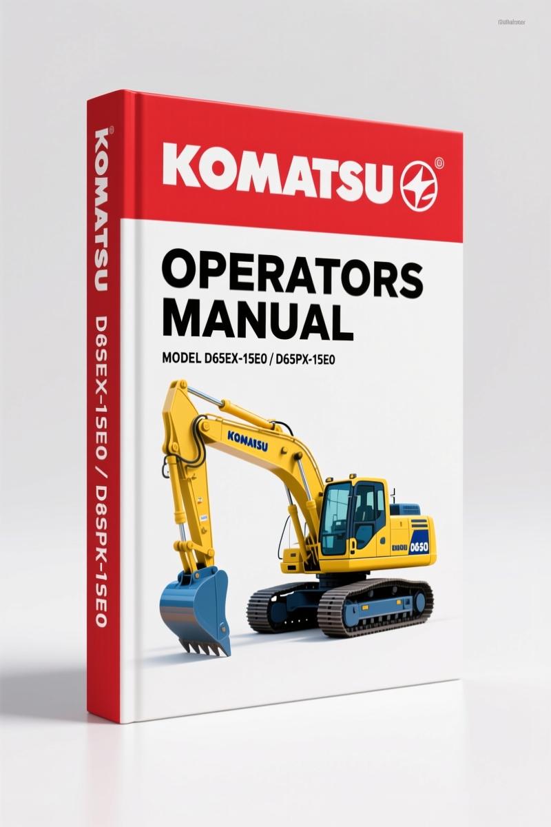 Komatsu D65EX-15E0, D65PX-15E0 Operators Manual 276 Pages