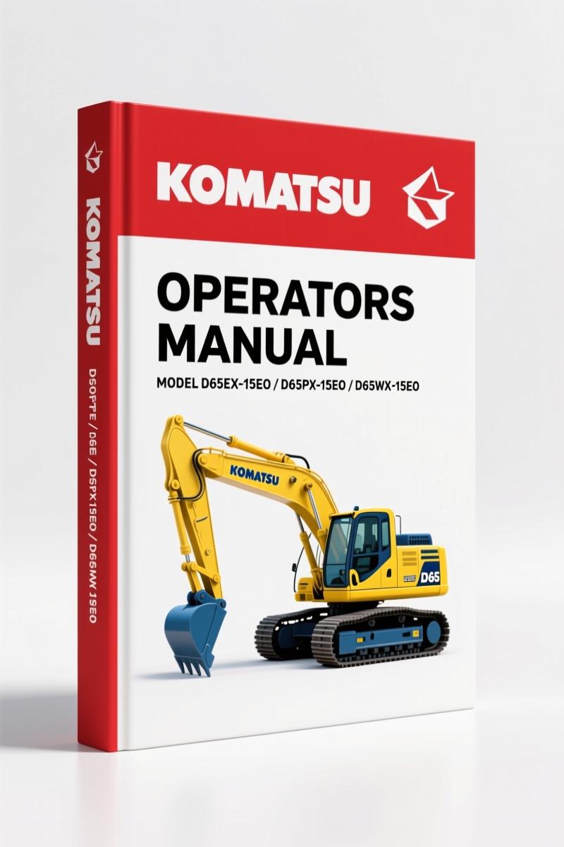 Komatsu D65EX-15EO, D65PX-15EO, D65WX-15EO Operators Manual – 292 Pages of Factory Data