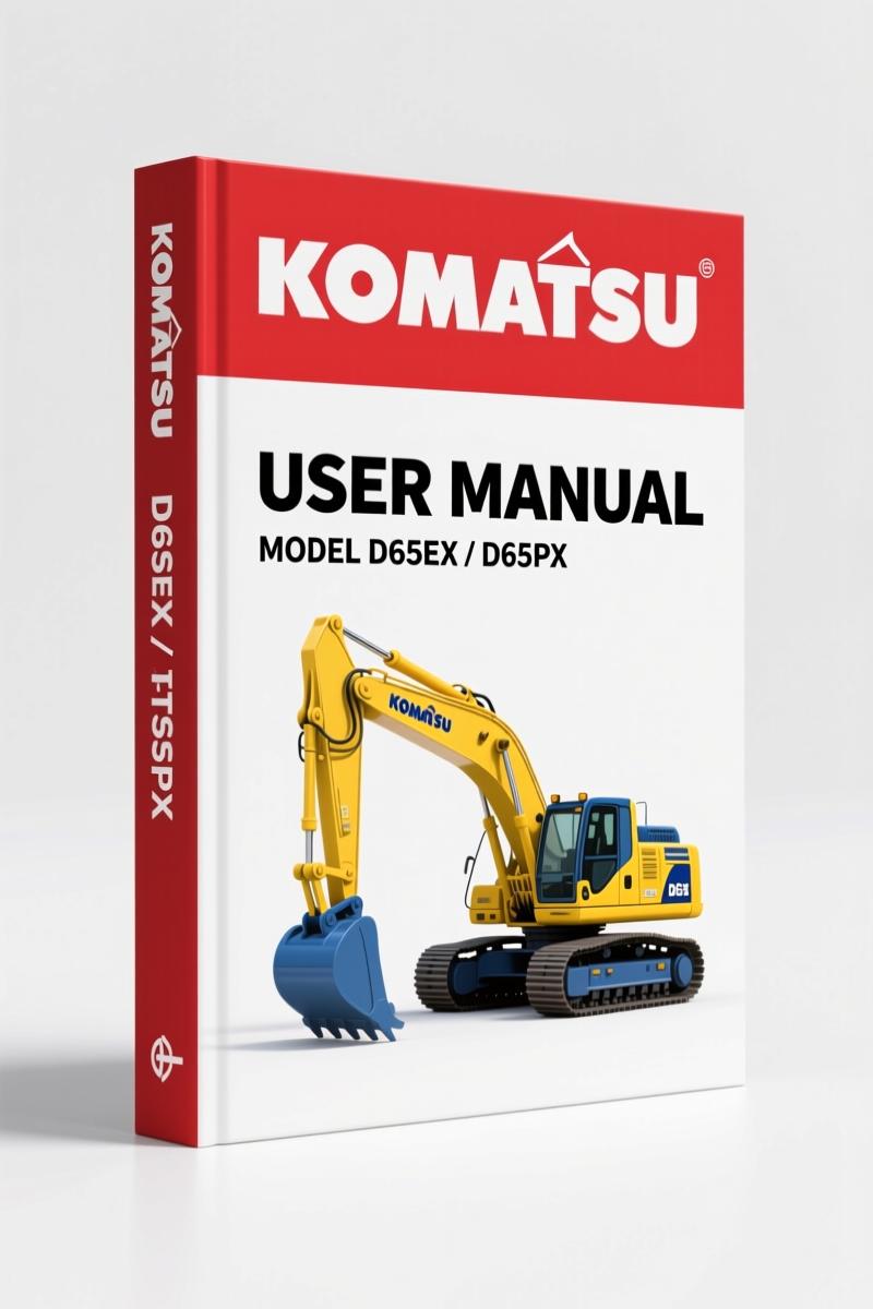 Komatsu D65EX D65PX User Manual cover - 268 pages operation and maintenance manual