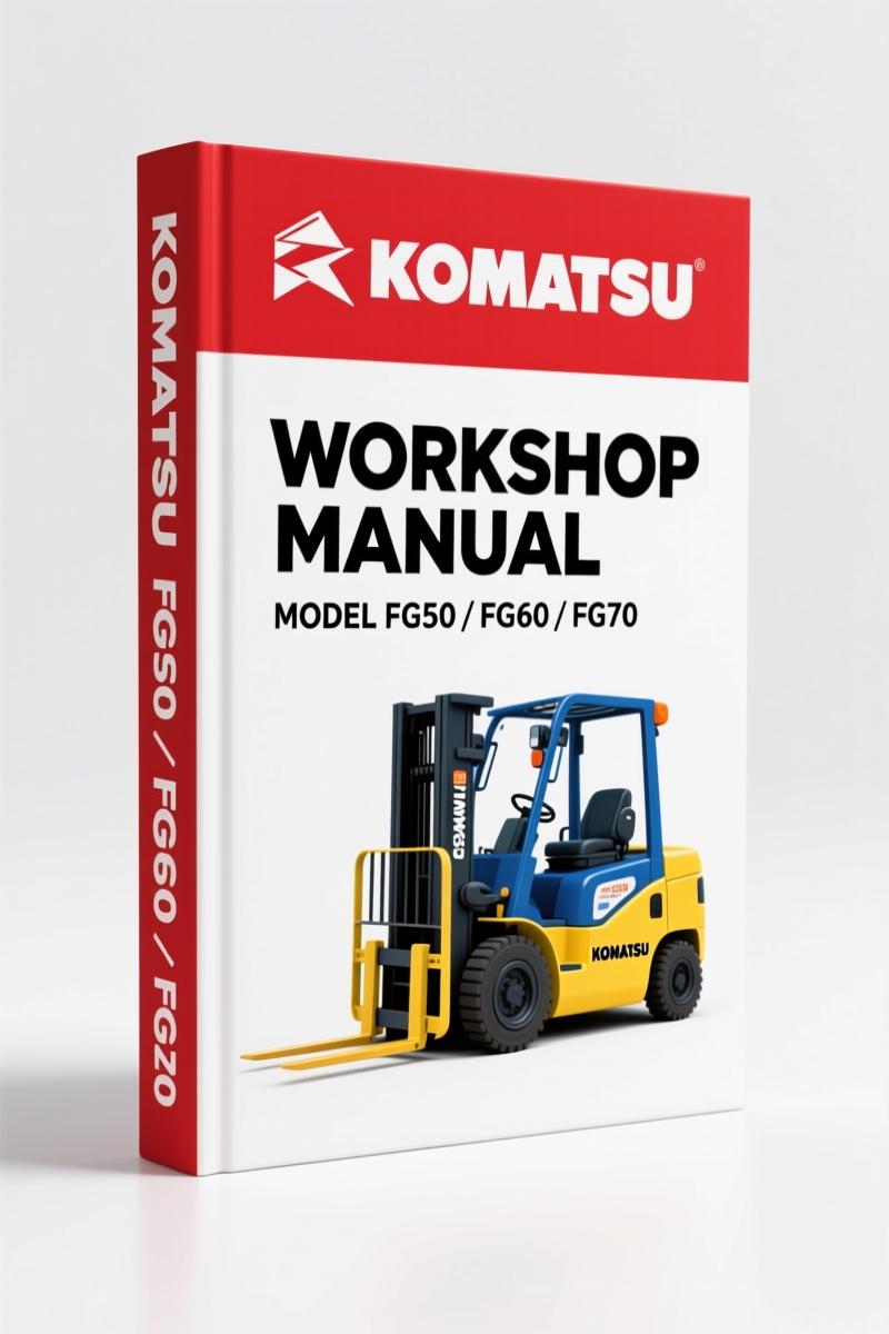Komatsu FG50, FG60, FG70, FD50, FD60H Workshop Manual – 169 Pages OEM