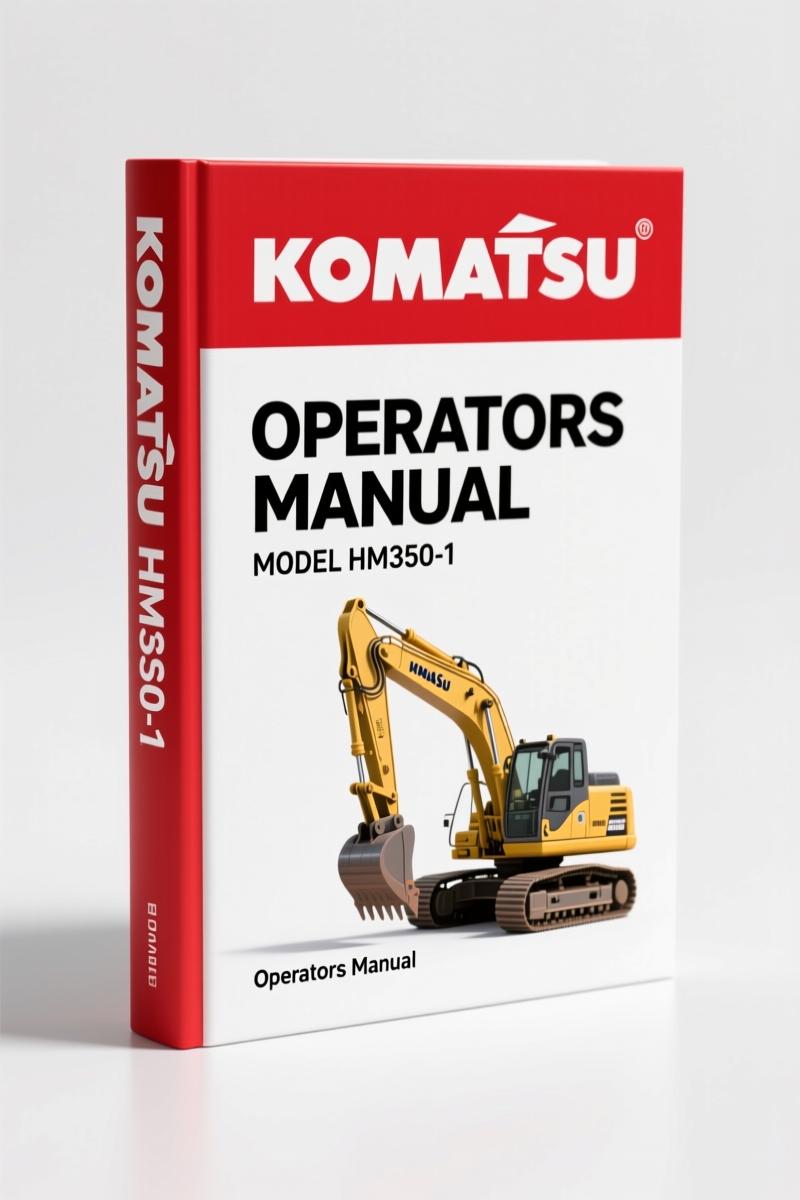Komatsu HM350-1 Operators Manual – Factory Operating Procedures for the Articulated Dump Truck