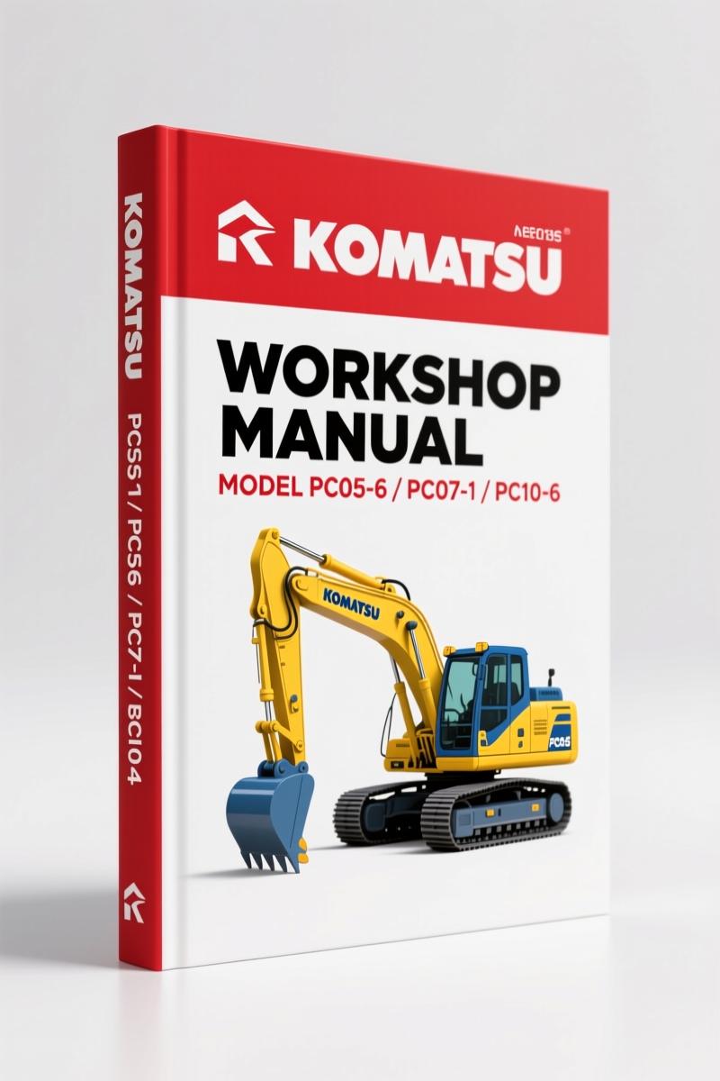 Komatsu PC05-6 PC10-6 PC15-2 Operators Manual – 130 Pages