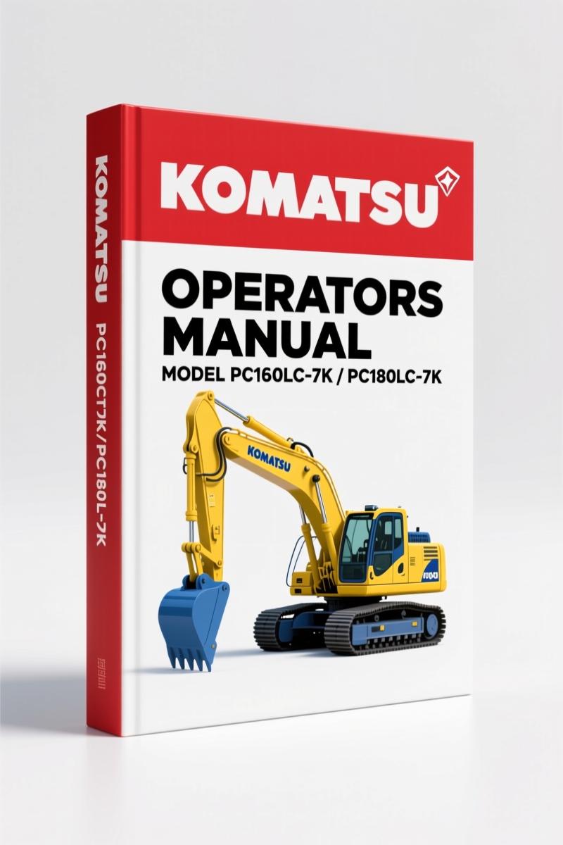 Komatsu PC160LC-7K, PC180LC-7K Operators Manual – Factory Operational Protocols