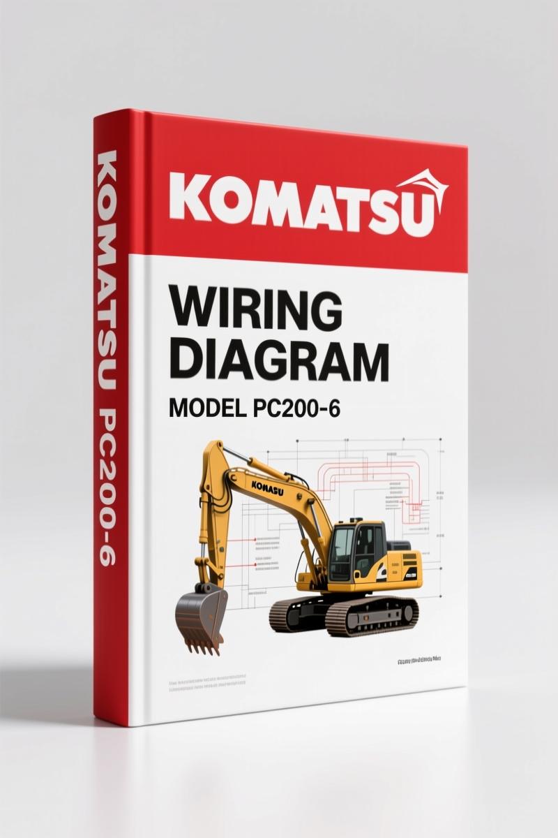 Komatsu PC200-6 Wiring Diagram 33 Pages | Factory Electrical Specs