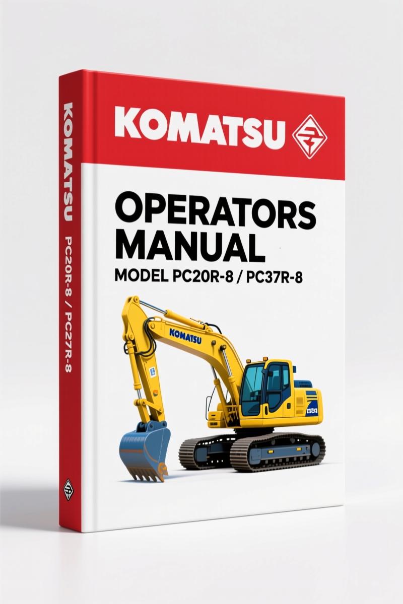 Komatsu PC20R-8, PC27R-8 Operators Manual – 196 Pages of OEM Safety & Operation Data