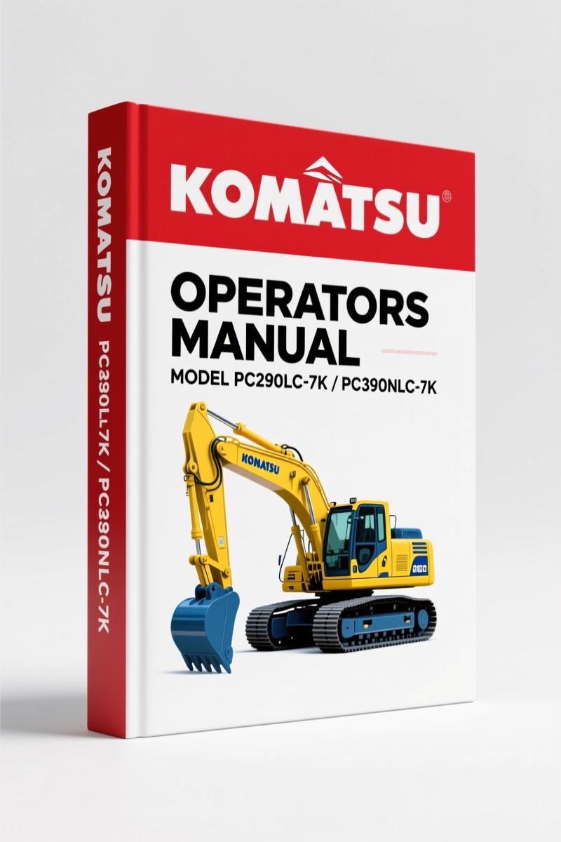 Komatsu PC290LC-7K PC290NLC-7K Operators Manual – 321 Pages