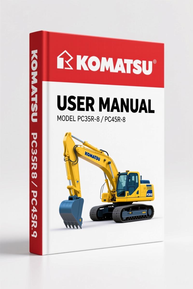 Komatsu PC35R-8 PC45R-8 User Manual – 204 Pages Factory Specs