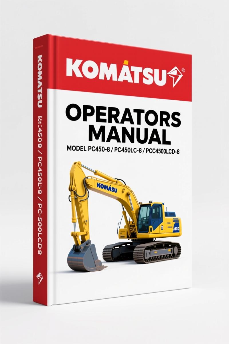 Komatsu PC450LC-8, PC450-8, PC450LC-8 HD Technical Manual – 24 Pages