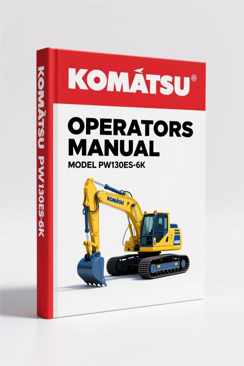 Komatsu PW130ES-6K 1998 Workshop Manual – 655 Pages
