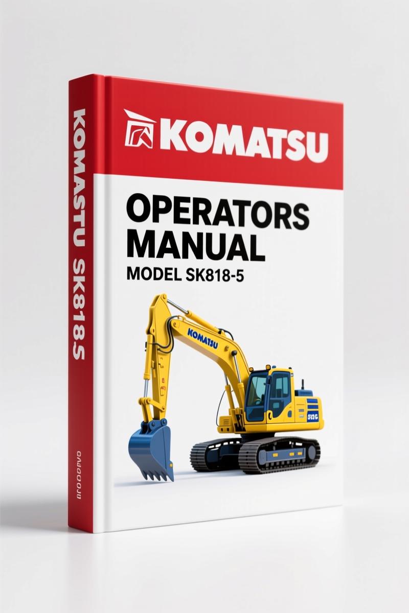Komatsu SK818-5 Operators Manual – Factory Specs for Skid-Steer Loader