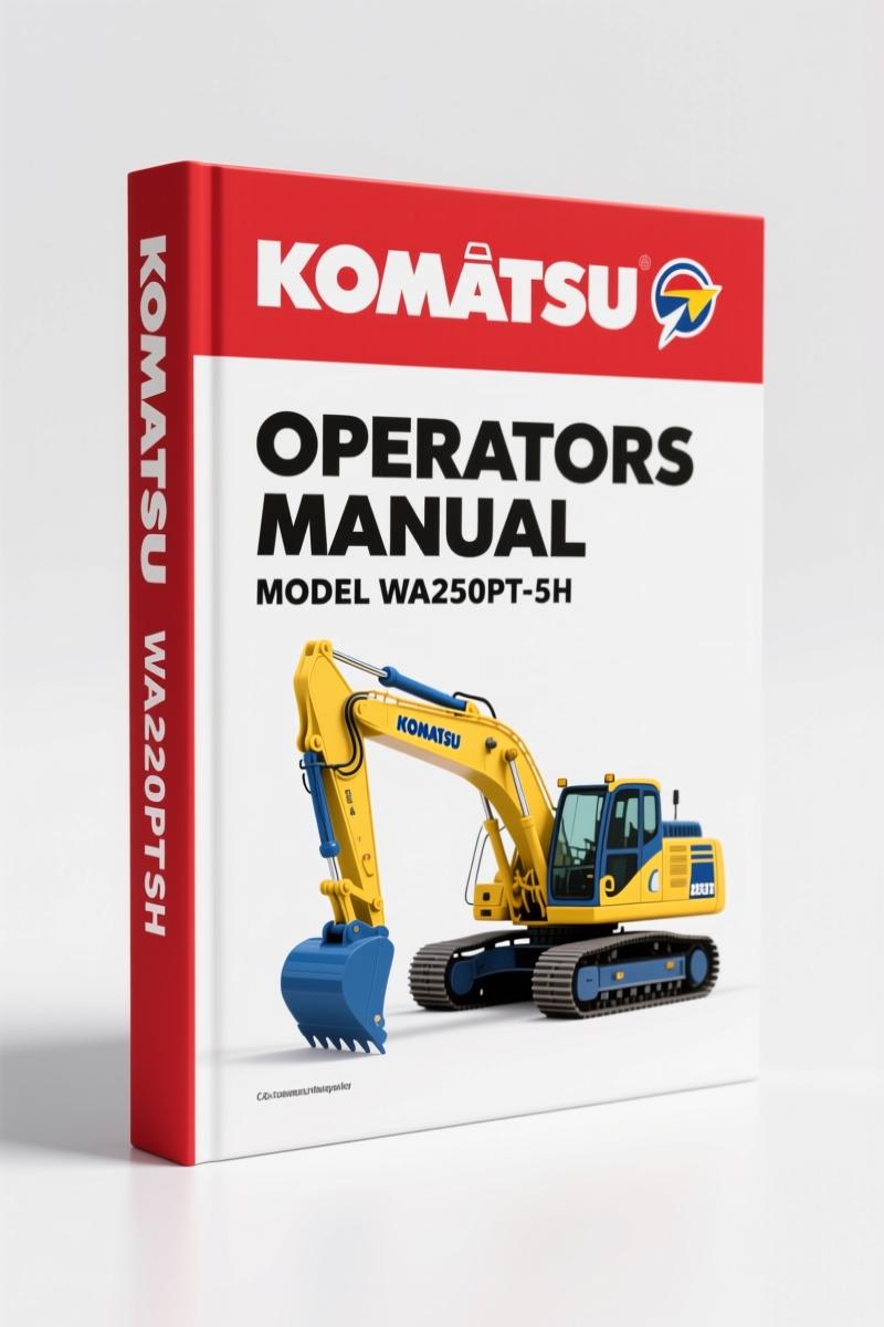 Komatsu WA250PT-5H Operators Manual – 255 Pages Factory OEM Specs