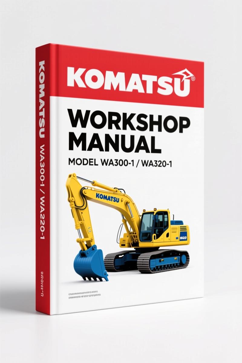 Komatsu WA300-1, WA320-1 1988 Workshop Manual – 841 Pages