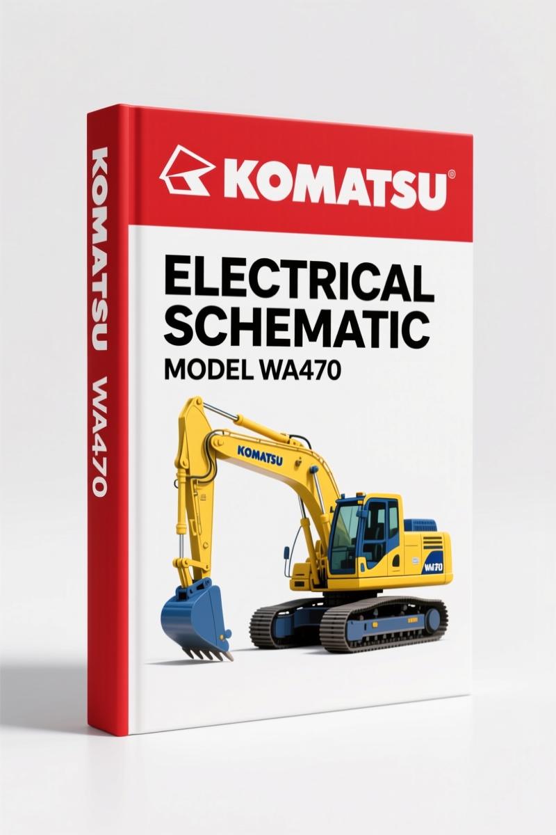 Komatsu WA470 Electrical Schematic – 14-Page Factory Wiring Diagram