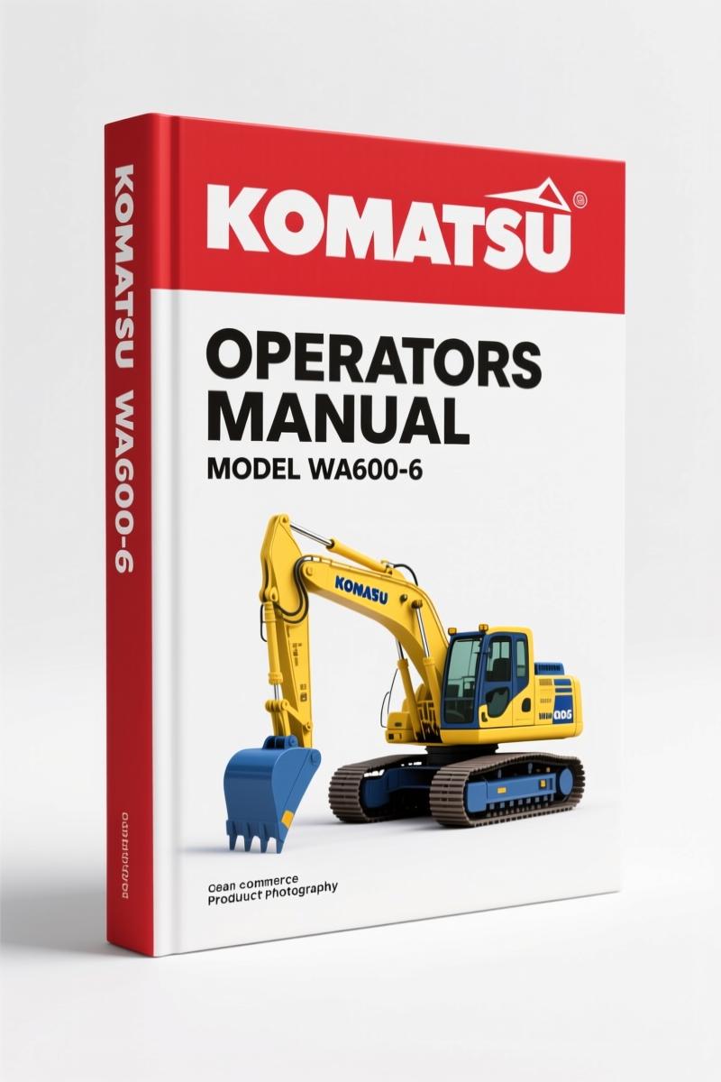 Komatsu WA600-6 Operators Manual | 420 Pages of Factory Specs