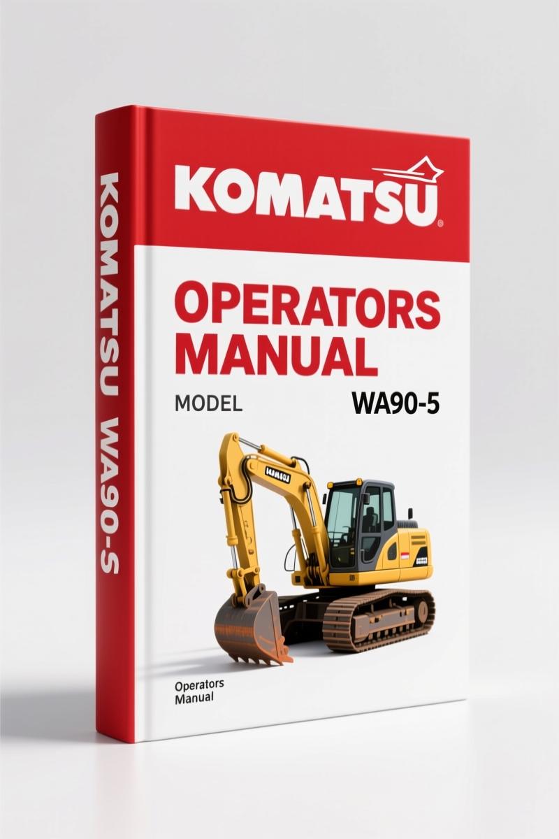 Komatsu WA90-5 2006 Operators Manual – Factory Specs for Pre-Start Checks