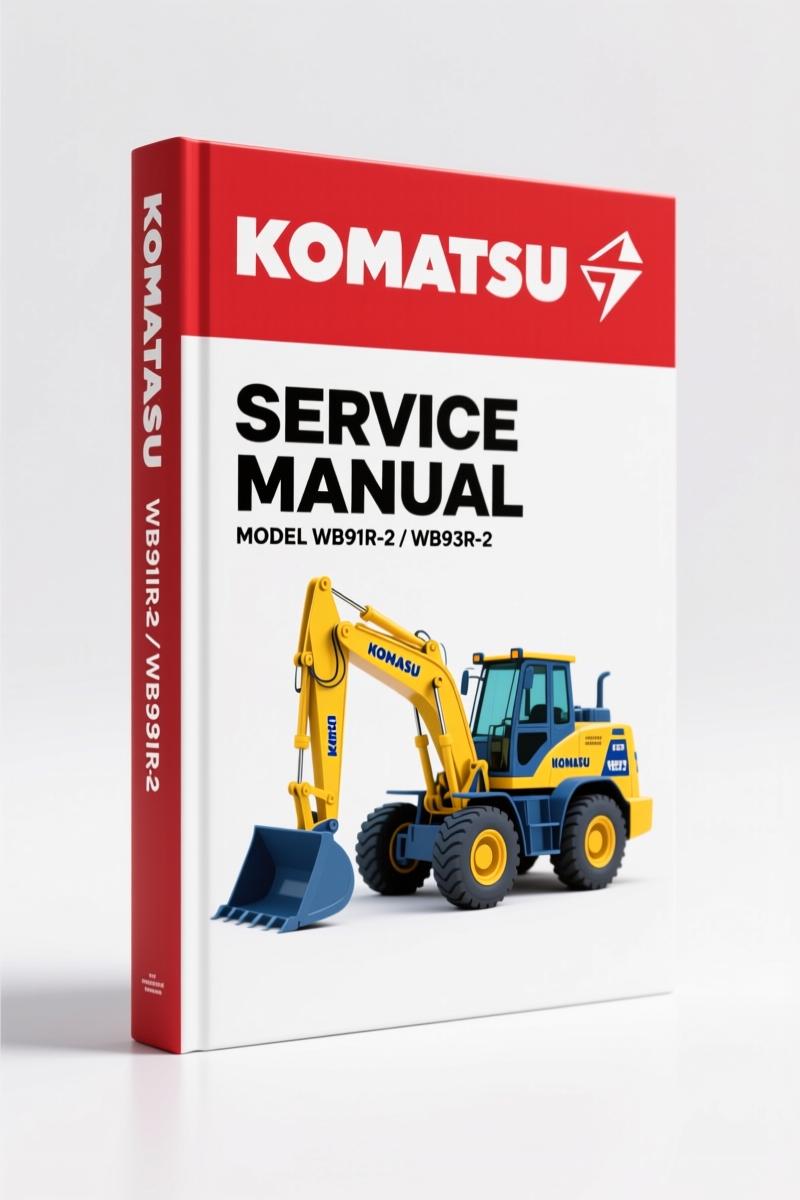 Komatsu WB91R-2 WB93R-2 Operators Manual – Factory Specs