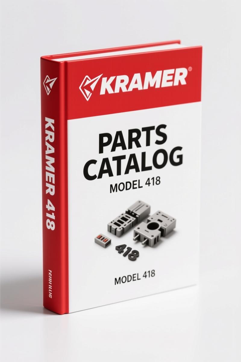 Kramer 418 Parts Catalog – Factory Parts Index for Wheel Loader