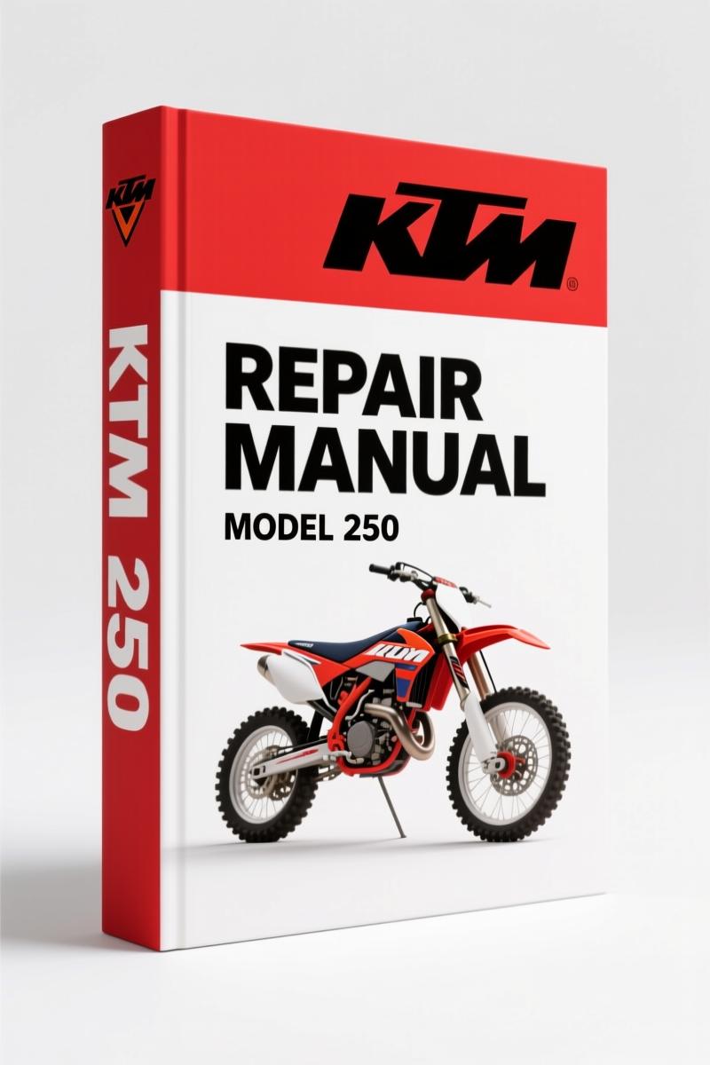 KTM 250, 300, 380 1998 Repair Manual – Factory Specifications