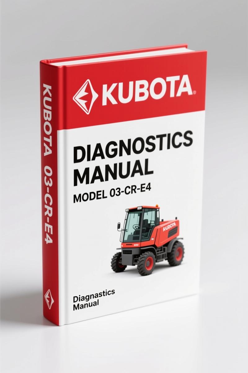 Kubota 03-CR-E4, 03-CR-TE4, 03-CR-TE4BG, 03-CR-TIE4 2015 Diagnostics Manual