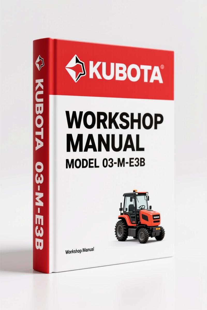 Kubota 03-M-E3B, 03-M-DI-E3B, 03-M-E3BG 2008 Workshop Manual – OEM Factory Data