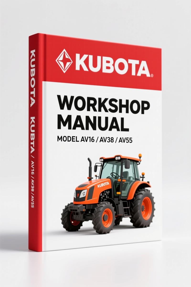 Kubota AV16 AV38 AV55 AV65 Workshop Manual Factory Specs