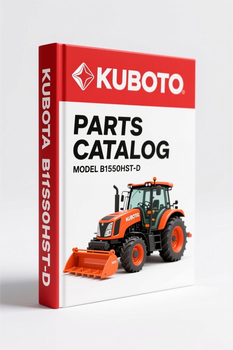 Kubota B1550HST-D Parts Catalog – 312 Pages OEM Factory Parts Breakdown